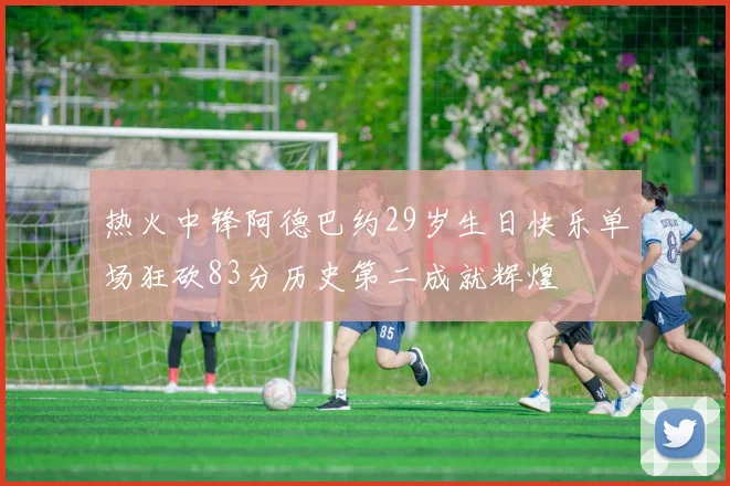 热火中锋阿德巴约29岁生日快乐单场狂砍83分历史第二成就辉煌