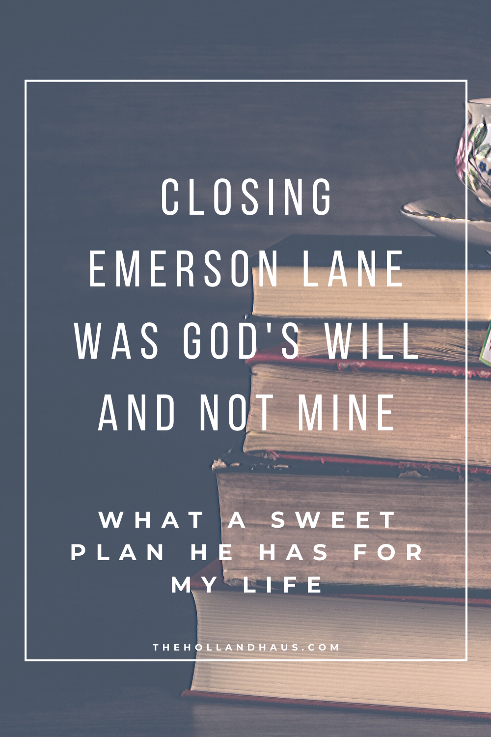 Closing Emerson Lane was God's will closed books image