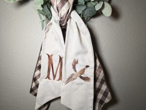 Pheasant Wreath Sash